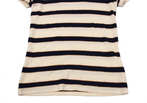 Y's Cotton Linen Striped T-shirt K-170302_007
