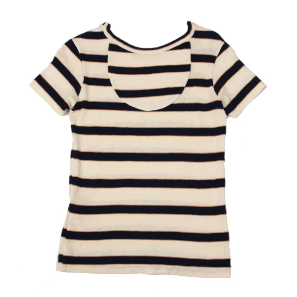 Y's Cotton Linen Striped T-shirt K-170302_009