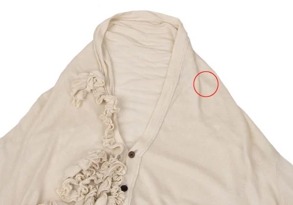 Y's Cotton Blend Frill Cardigan K-170307_003