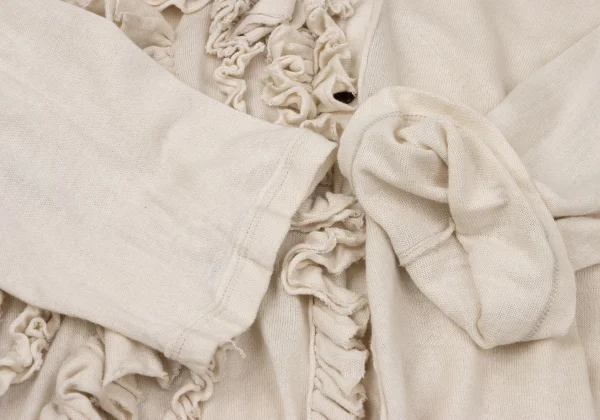 Y's Cotton Blend Frill Cardigan K-170307_008