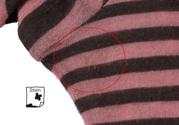Y's Cotton Wool Stripe Buttonless Cardigan K-170308_007