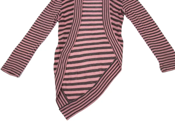 Y's Cotton Wool Stripe Buttonless Cardigan K-170308_009