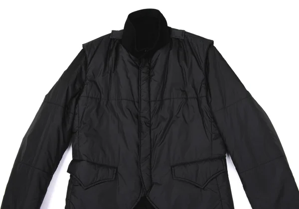 Y's Padding Sleeves Layered Wool Jacket K-170309_003