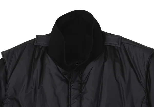 Y's Padding Sleeves Layered Wool Jacket K-170309_004
