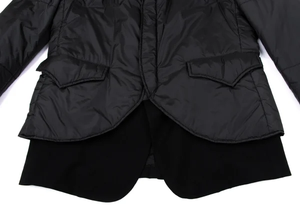 Y's Padding Sleeves Layered Wool Jacket K-170309_008