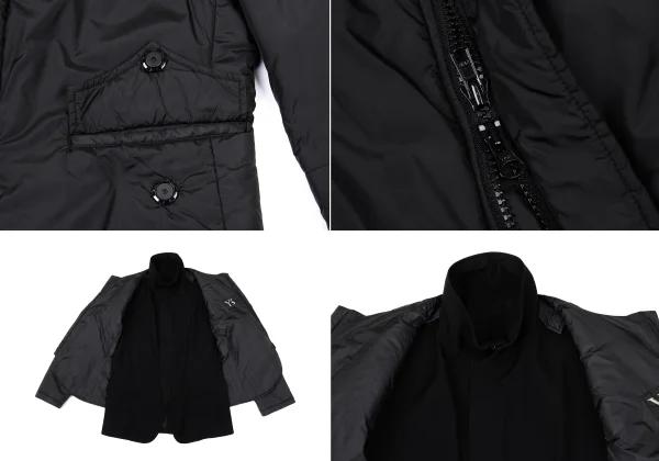 Y's Padding Sleeves Layered Wool Jacket K-170309_009