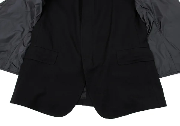 Y's Padding Sleeves Layered Wool Jacket K-170309_011