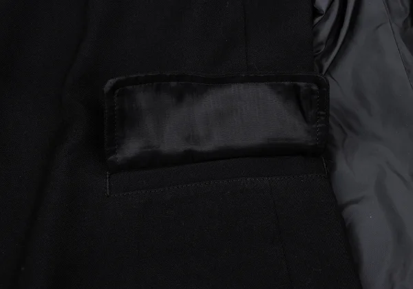 Y's Padding Sleeves Layered Wool Jacket K-170309_012