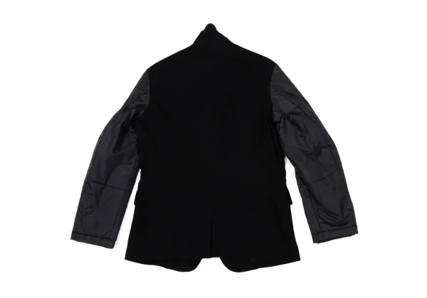 Y's Padding Sleeves Layered Wool Jacket K-170309_015