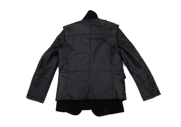 Y's Padding Sleeves Layered Wool Jacket K-170309_016