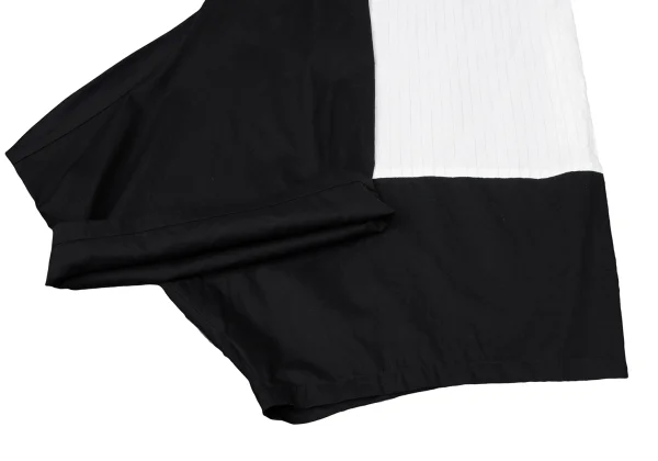 Y's Gipsy Stripe Switching Asymmetry Dropped Crotch Pants K-170312_008