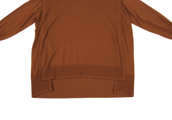 zucca Wool Switching Turtleneck Knit Sweater K-170314_007