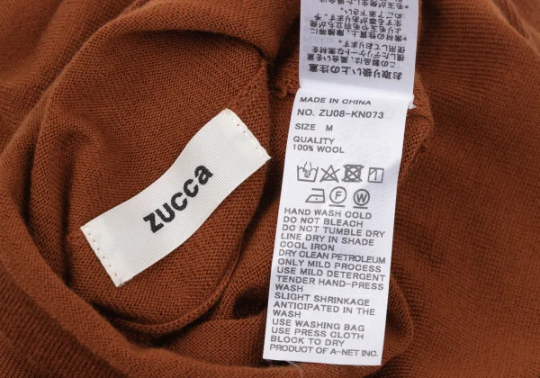 zucca Wool Switching Turtleneck Knit Sweater K-170314_012