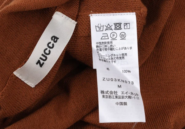 zucca Wool Switching Turtleneck Knit Sweater K-170314_013