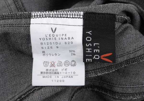L'EQUIPE YOSHIE INABA Cotton Stretch 3B Jacket K-170317_015
