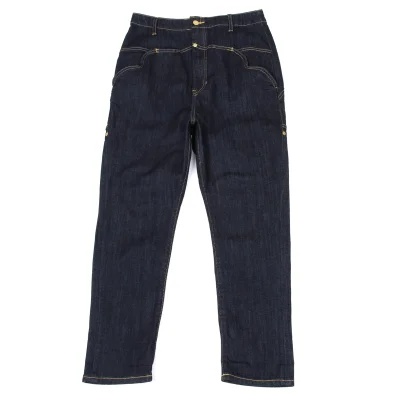 mercibeaucoup Cotton Blend Round Neck Stretch Jeans