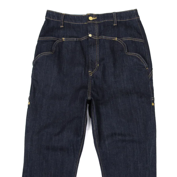 mercibeaucoup Cotton Blend Round Neck Stretch Jeans K-170318_002