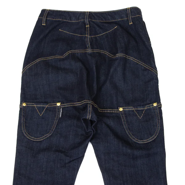mercibeaucoup Cotton Blend Round Neck Stretch Jeans K-170318_012