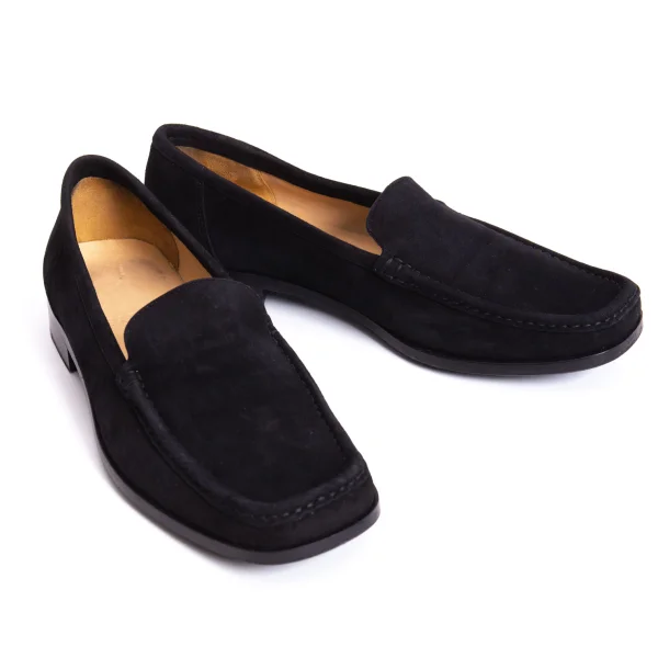 BALLY Suede Slip-on Shoes Black 37.5 K-170322_001