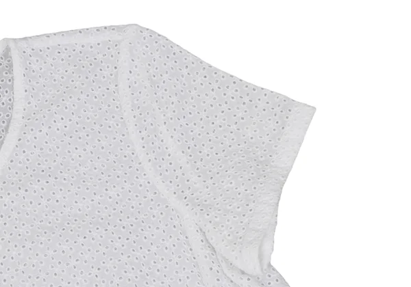 Theory Cotton Lace Short Sleeve Top K-170326_004
