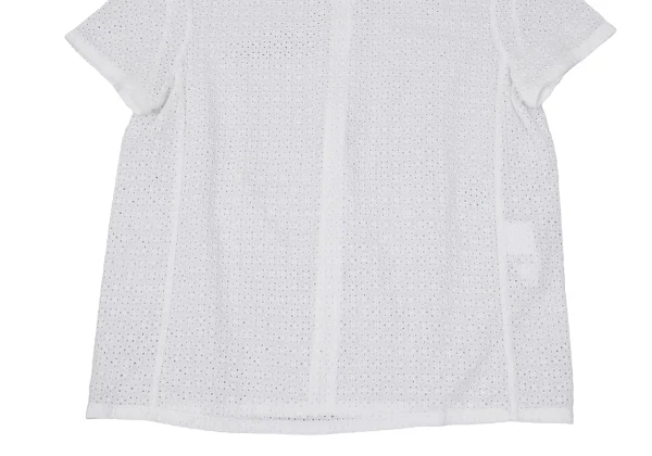 Theory Cotton Lace Short Sleeve Top K-170326_005