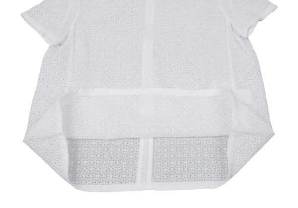 Theory Cotton Lace Short Sleeve Top K-170326_006