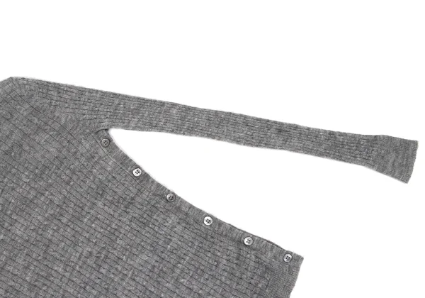 Theory Alpaca Silk Side Button Cable Knit Top K-170327_006