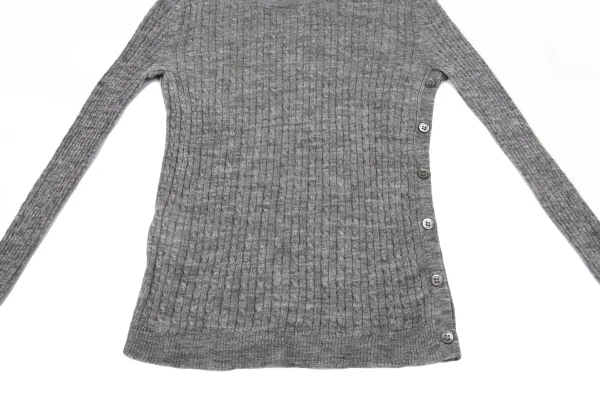 Theory Alpaca Silk Side Button Cable Knit Top K-170327_009