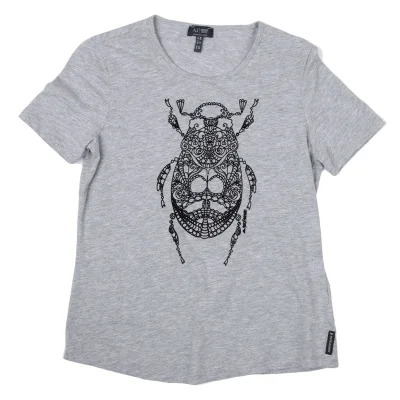 ARMANI JEANS Insect Flock Print T Shirt