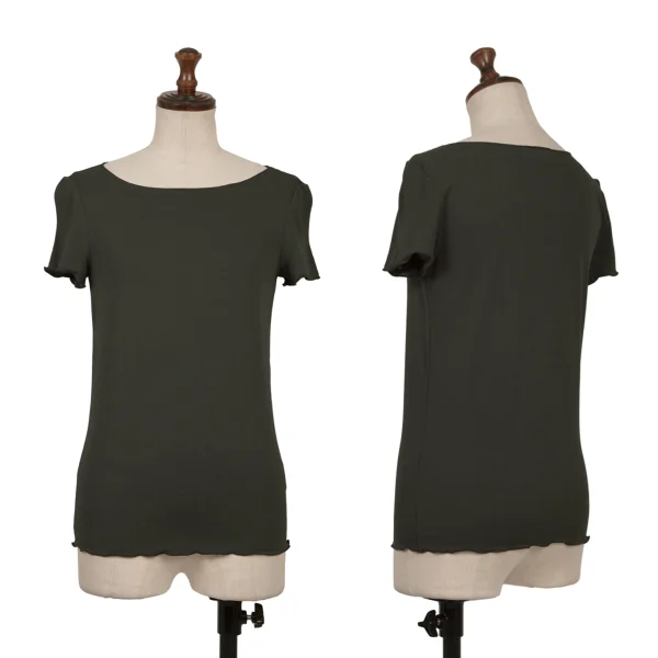 GIORGIO ARMANI Rayon Strertch T Shirt Charcoal 38 K-170329_001