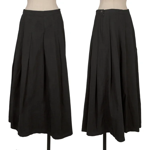 Plantation Dyed Cotton Skirt Black M K-170332_001
