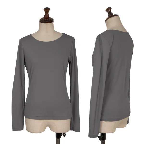 Yohji Yamamoto NOIR Cotton T Shirt Grey 2 K-170335_001