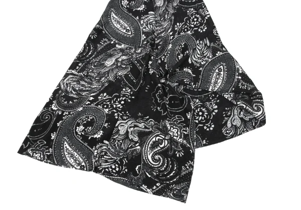 Yohji Yamamoto NOIR Silk Paisley Asymmetrical Pants K-170336_006