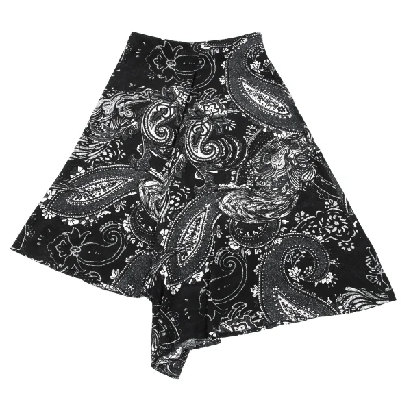 Yohji Yamamoto NOIR Silk Paisley Asymmetrical Pants K-170336_008