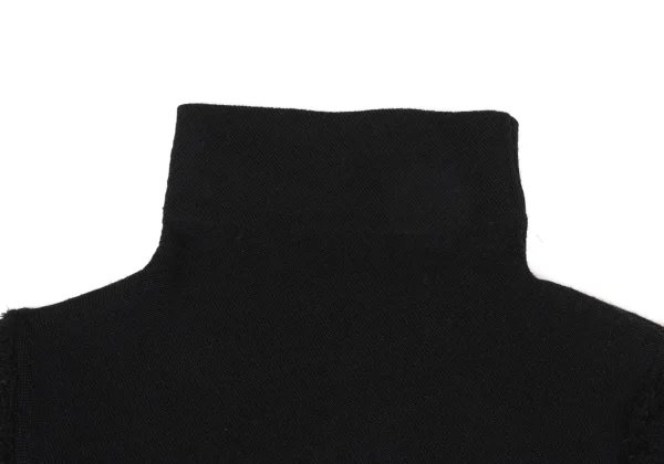 Yohji Yamamoto NOIR Wool Asymmetrical Turtleneck Knit Sweater K-170337_004