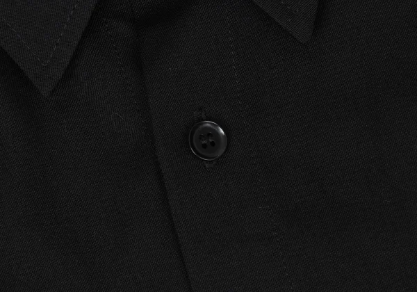 Yohji Yamamoto NOIR Wool Gabardine Button Design Shirt K-170338_005