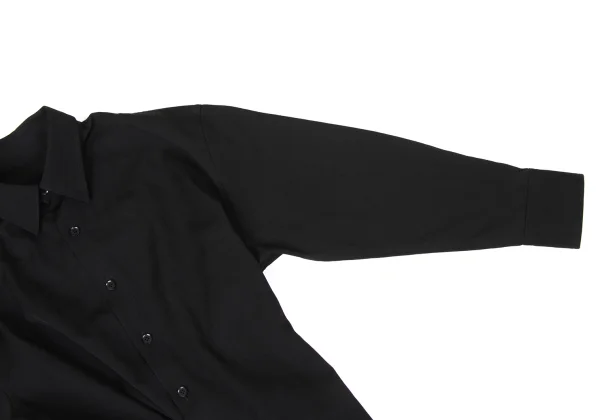 Yohji Yamamoto NOIR Wool Gabardine Button Design Shirt K-170338_006