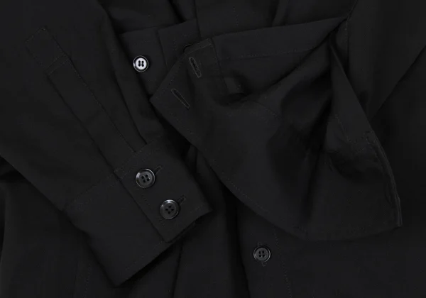 Yohji Yamamoto NOIR Wool Gabardine Button Design Shirt K-170338_007