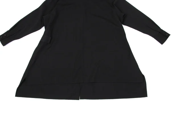 Yohji Yamamoto NOIR Wool Gabardine Button Design Shirt K-170338_014
