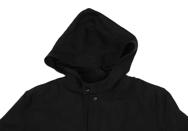 Yohji Yamamoto NOIR Wool Linen Hooded Shirt K-170339_004