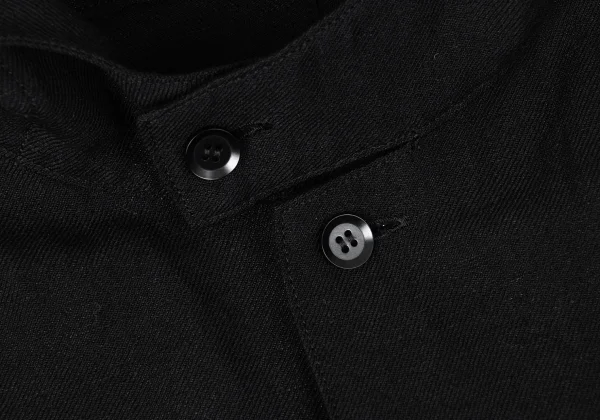 Yohji Yamamoto NOIR Wool Linen Hooded Shirt K-170339_005