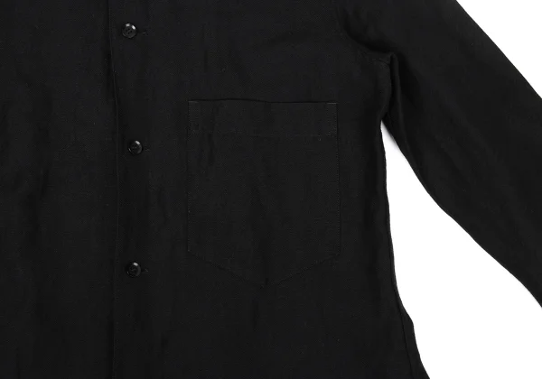 Yohji Yamamoto NOIR Wool Linen Hooded Shirt K-170339_006