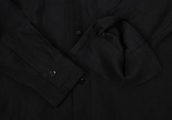 Yohji Yamamoto NOIR Wool Linen Hooded Shirt K-170339_008