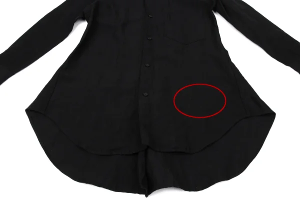 Yohji Yamamoto NOIR Wool Linen Hooded Shirt K-170339_009