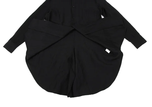 Yohji Yamamoto NOIR Wool Linen Hooded Shirt K-170339_011