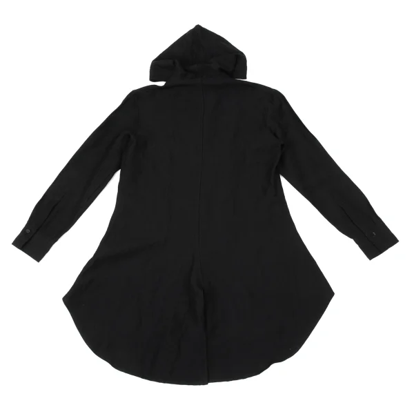Yohji Yamamoto NOIR Wool Linen Hooded Shirt K-170339_012