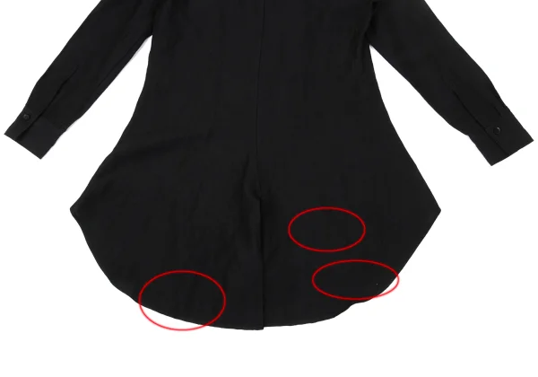 Yohji Yamamoto NOIR Wool Linen Hooded Shirt K-170339_013