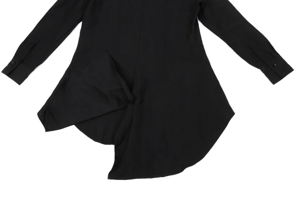 Yohji Yamamoto NOIR Wool Linen Hooded Shirt K-170339_017