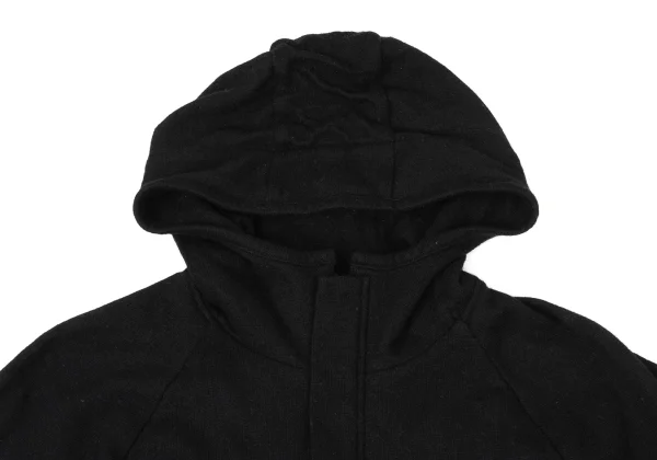 Yohji Yamamoto NOIR Wool Blend Half-zip Hooded Knit Dress K-170341_004