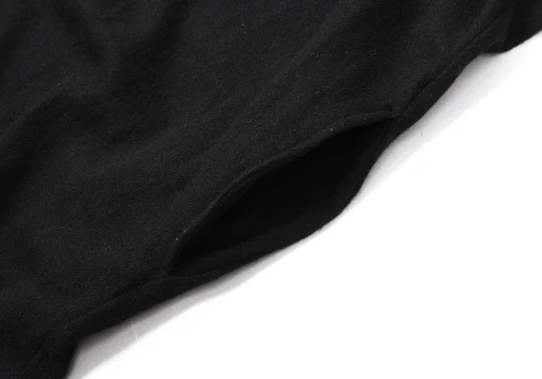 Yohji Yamamoto NOIR Wool Blend Half-zip Hooded Knit Dress K-170341_010